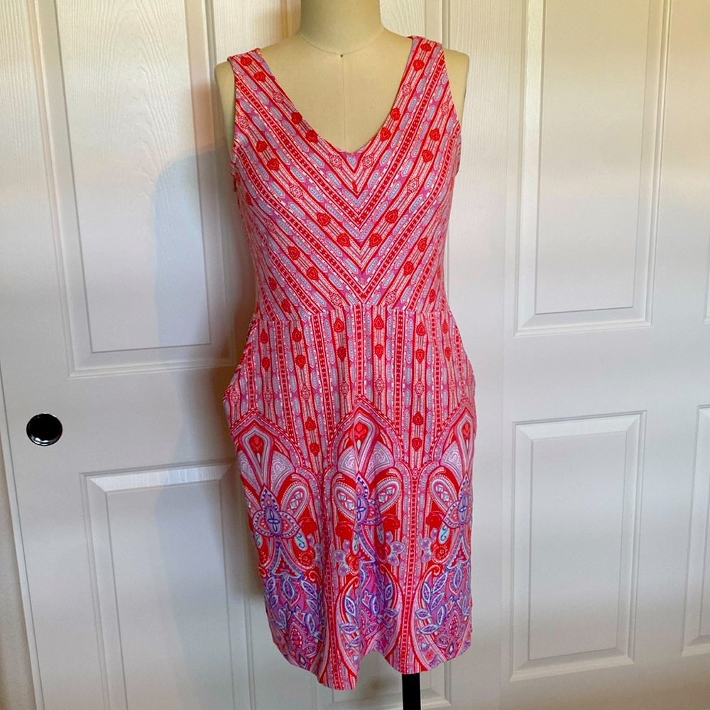 J McLaughlin Catalina fabric print dress size medium